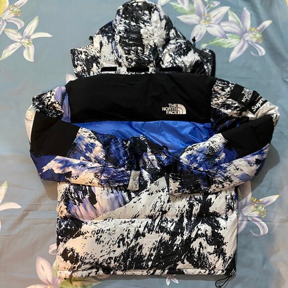 Supreme x The North Face Mountain Print Down Jacket - Picture 13 of 14